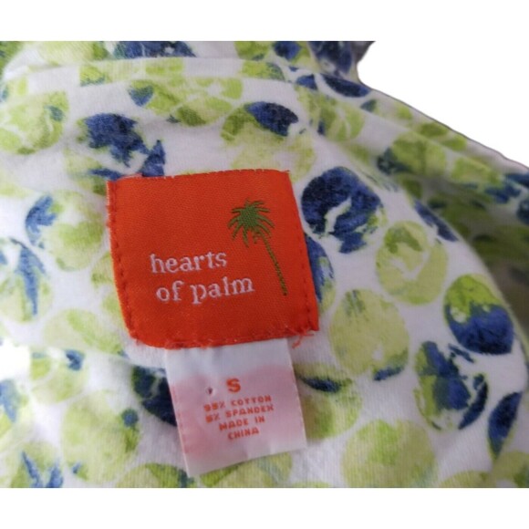 HEARTS OF PALM Womens 3/4 Sleeve Shirt Floral Print Cotton Top Size Small - Picture 3 of 4